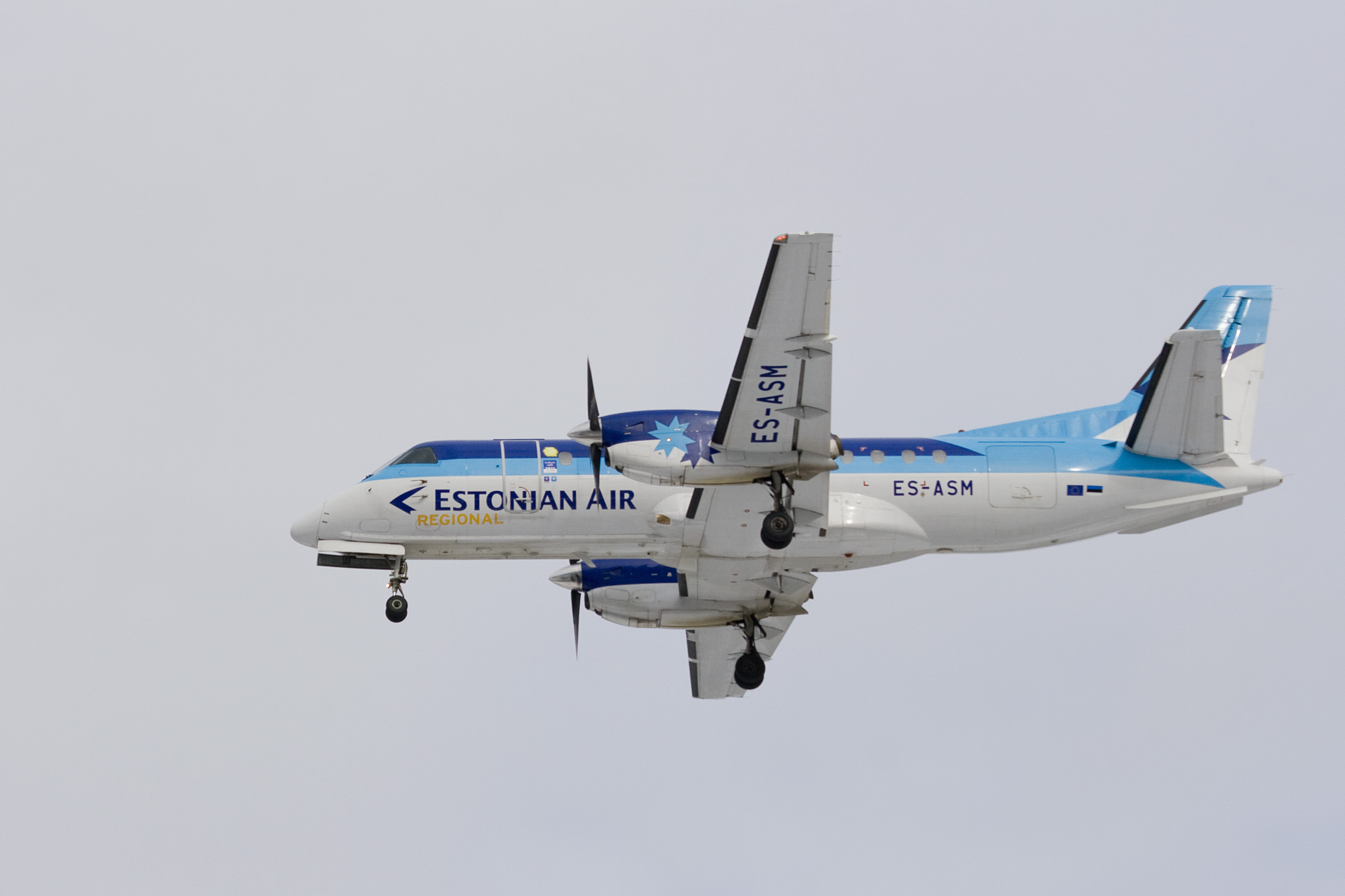 IMG_29840.JPG - ES-ASM, Estonian Air Regional, Saab 340A, Jyvskyl (Tikkakoski - Luonetjrvi) (JYV / EFJY), Finland, March 25, 2012